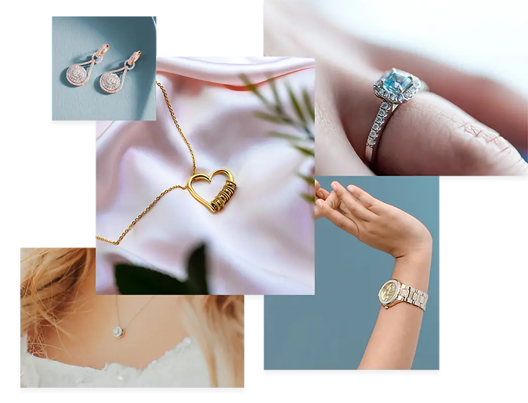 Women's jewelry Collage