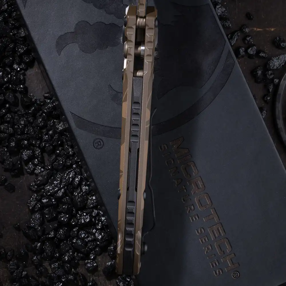 Customized Microtech Knife with Camo design