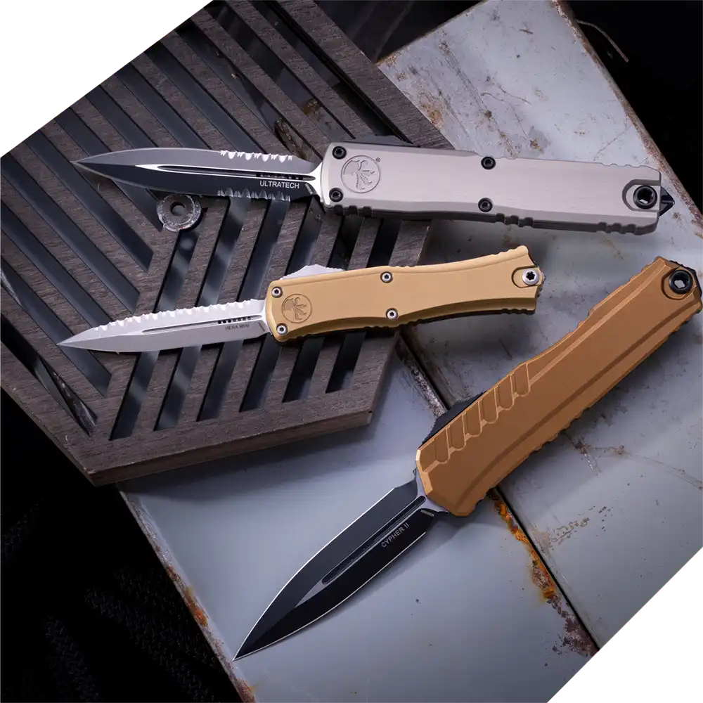 MicroTech Knives on Display